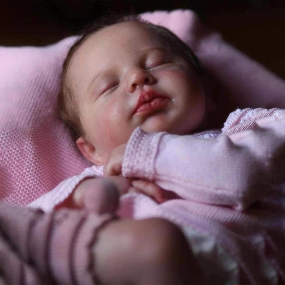 Anano Full Silicone Baby Doll Girl-20 in Realistic Reborn Baby Dolls Silicone Full Body Washable, Real Life Babys Reborn Dolls Posable, Anatomically Correct Girl with Accessories
