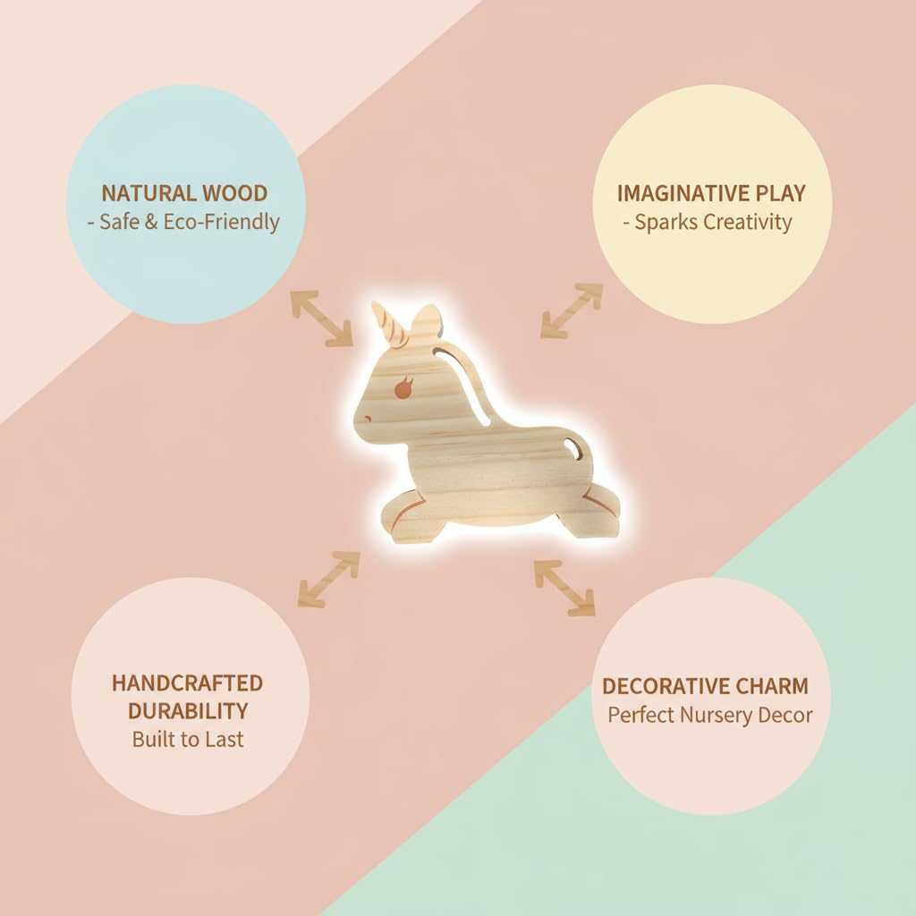 Wooden Lacing Toys for Kids DIY Toy Plane Activities Car Travel Toy Montessori Educational Learning Threading Toys for Fine Motor Skills (Rainbow Unicorn)