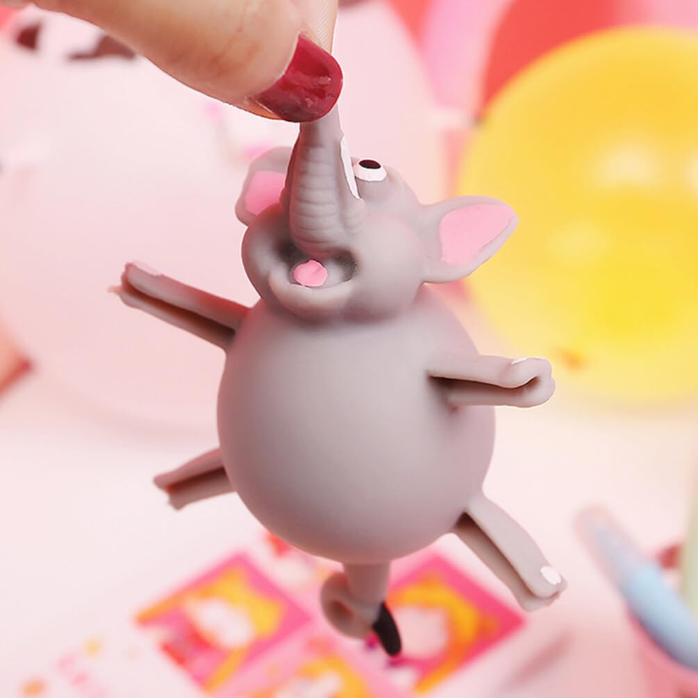 NUOBESTY 5Pcs Blowing Animals Toy Inflatable Balloon Squeeze Ball Kids Party Balloons Easter Gift Random Style