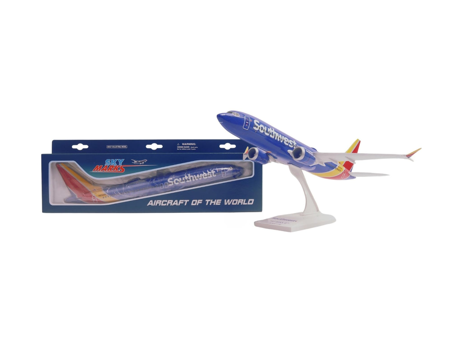 Daron Skymarks Southwest Airlines Boeing 737 MAX 8 1:130 Scale Model with Wi-Fi Dome and Stand
