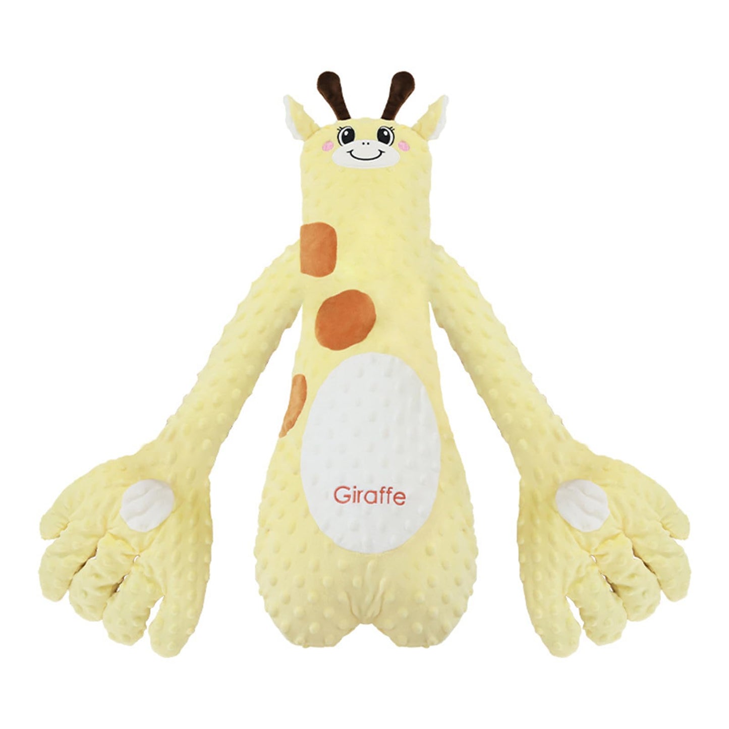 DAOLUAN Baby Soothers Toys, Cute Animal Plush Stuffed Doll Toy for Girls Boys, Portable Dinosaur Unicorn Figure Soothing Dolls for Home and Travel (Yellow, OneSize)