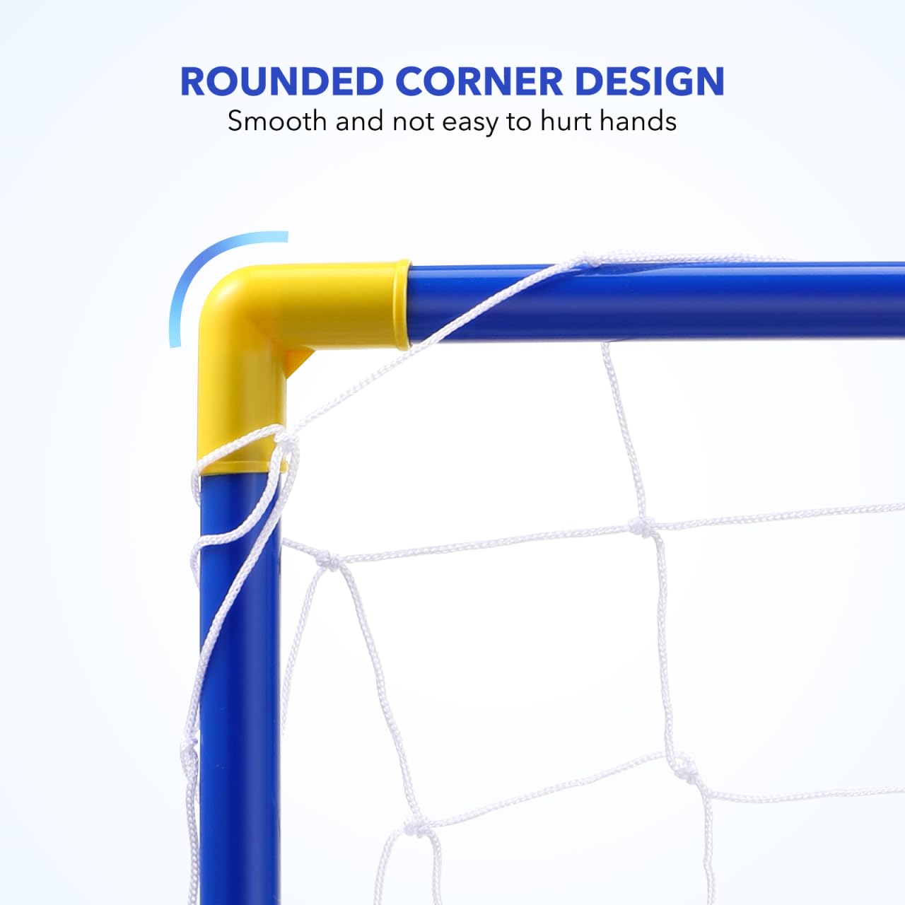 SAFIGLE Soccer Goals for Backyard：Portable Mini Soccer Ball Goals with Ball and Pump - Training Equipment for Kids 3-14 Practice,Outdoor Sports Game 44.7 X 31.8 X 25.2 Cm