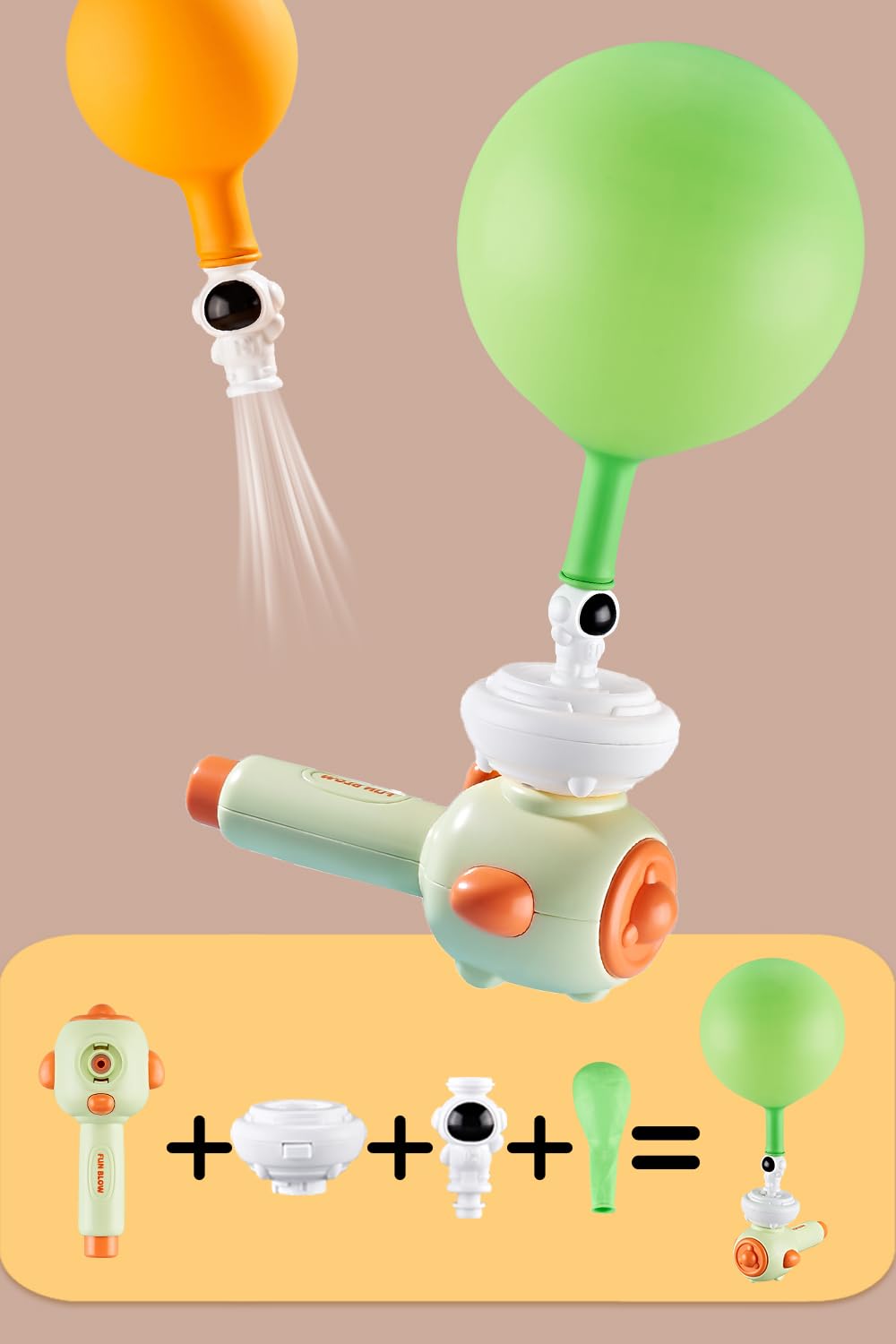 ARHEQI Breathing Exerciser for Kids, Sensory Toys with Whistle, Floating Blow Pipe Balls, Balloon Launcher, Autism Speech Therapy Toys for 3 4 5 6 7 Year Old Boys Girls Gifts- Green