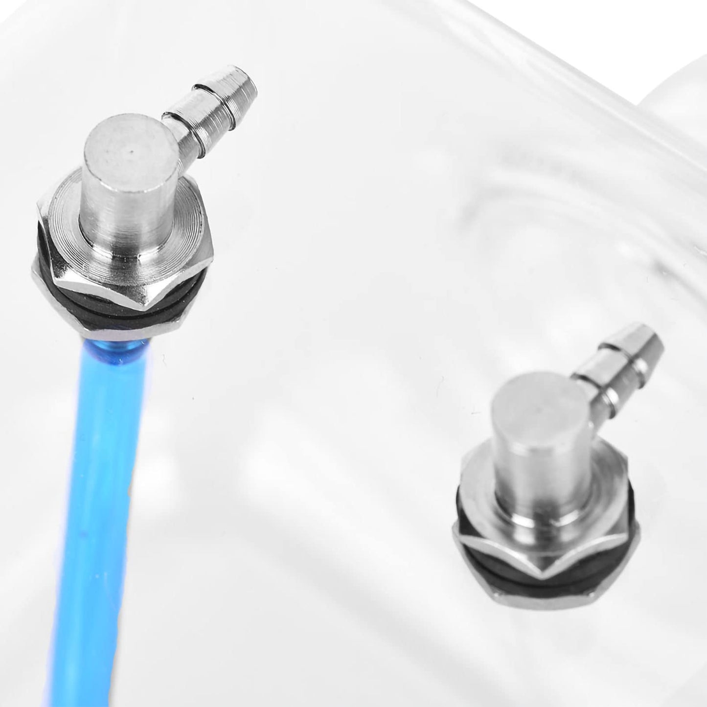 RC Airplane Fuel Tank,Transparent High Strength Sealed 1500ml Capacity CNC Machined Metal Fuel Container for 150-200cc Aircraft Enthusiasts Hobbyists Flying Competitions