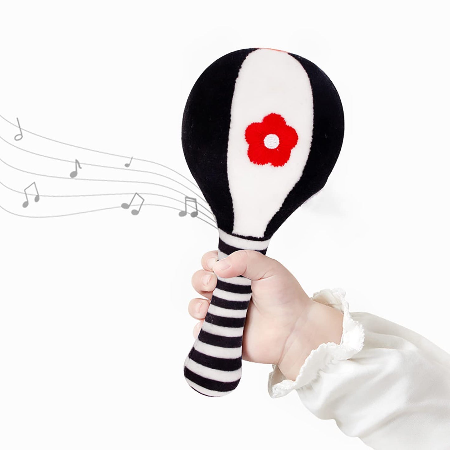 Rattles for Babies 0-6 Months, 2 Pcs Baby Soft Rattles 0-6 Months Early Developmental Hand Grip Toys for Infants Newborn Baby Girls Boys Gift