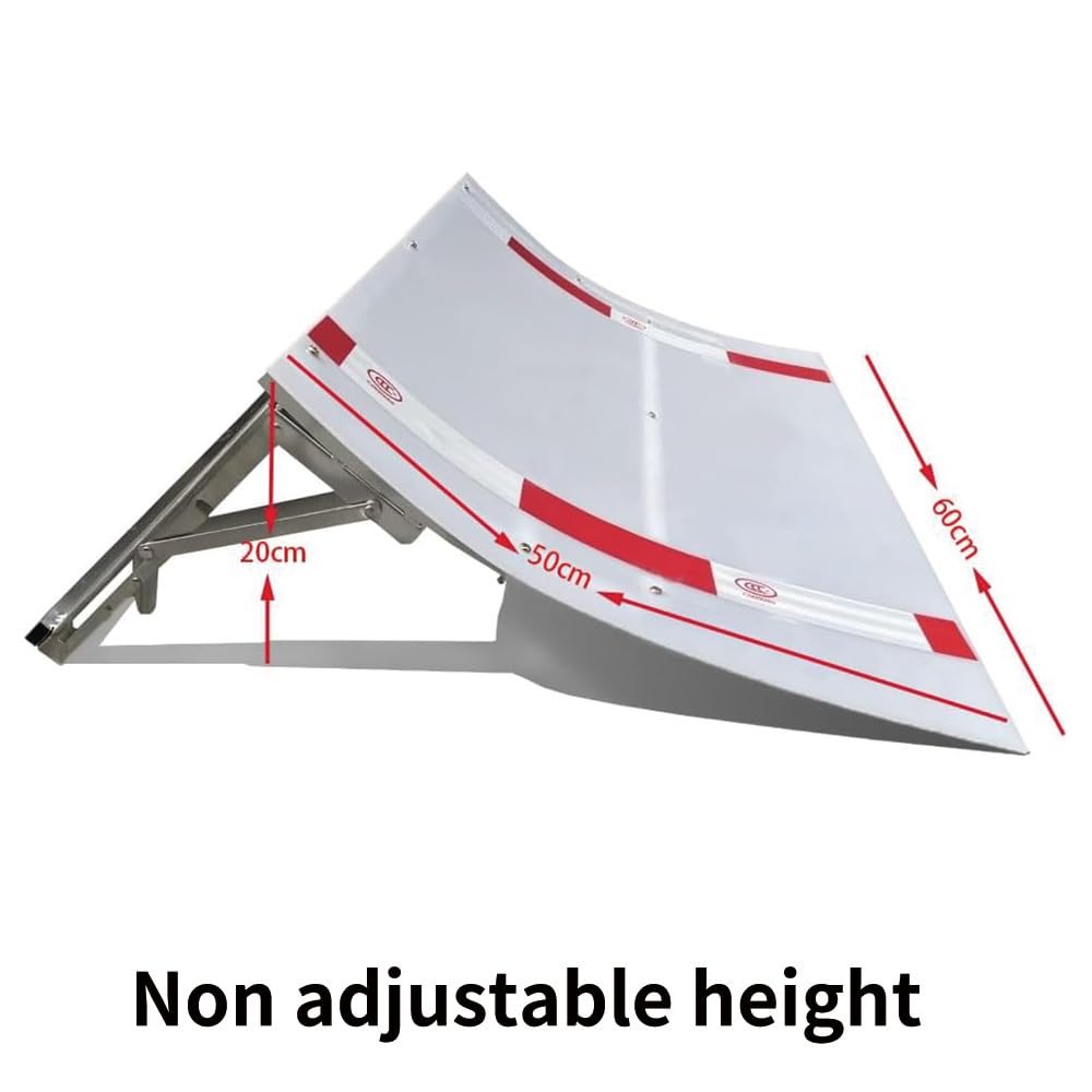 YSKMLOLP RC Car Jump Ramp-Portable,Foldable&Easy to Install,for 1/6 1/10 1/12 1/14 1/16 RC Car Jumping and Flying Exercises (50 * 60 * 20cm)