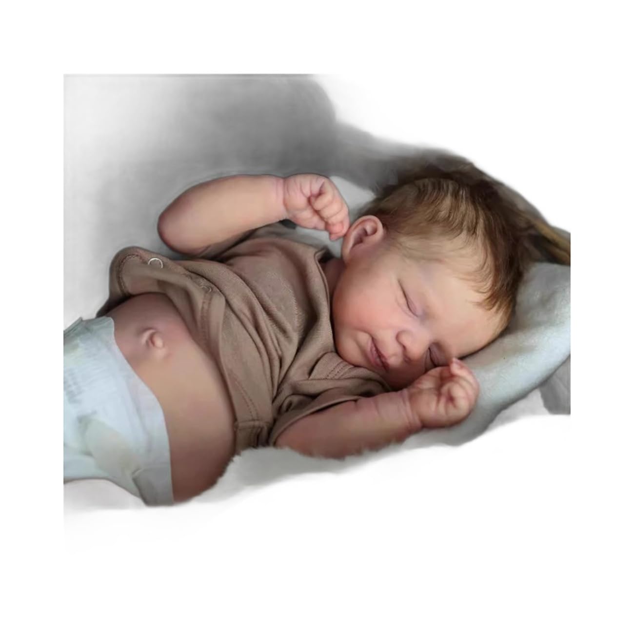 TFJS Lifelike Reborn Baby Dolls Silicone Full Body 18 Inch Washable Soft Silicone Sleeping Baby Dolls Boy Realistic Real Life Baby Doll Newborn Reborn Doll Toys Accessories for Kids 3+ Girls Gift