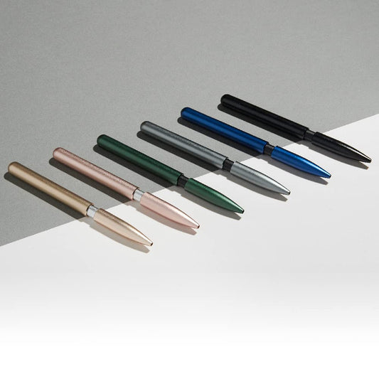 stilform 200036 Ballpoint Pen - Patented Sliding Cap with Magnetic Mechanism - Matt Titanium