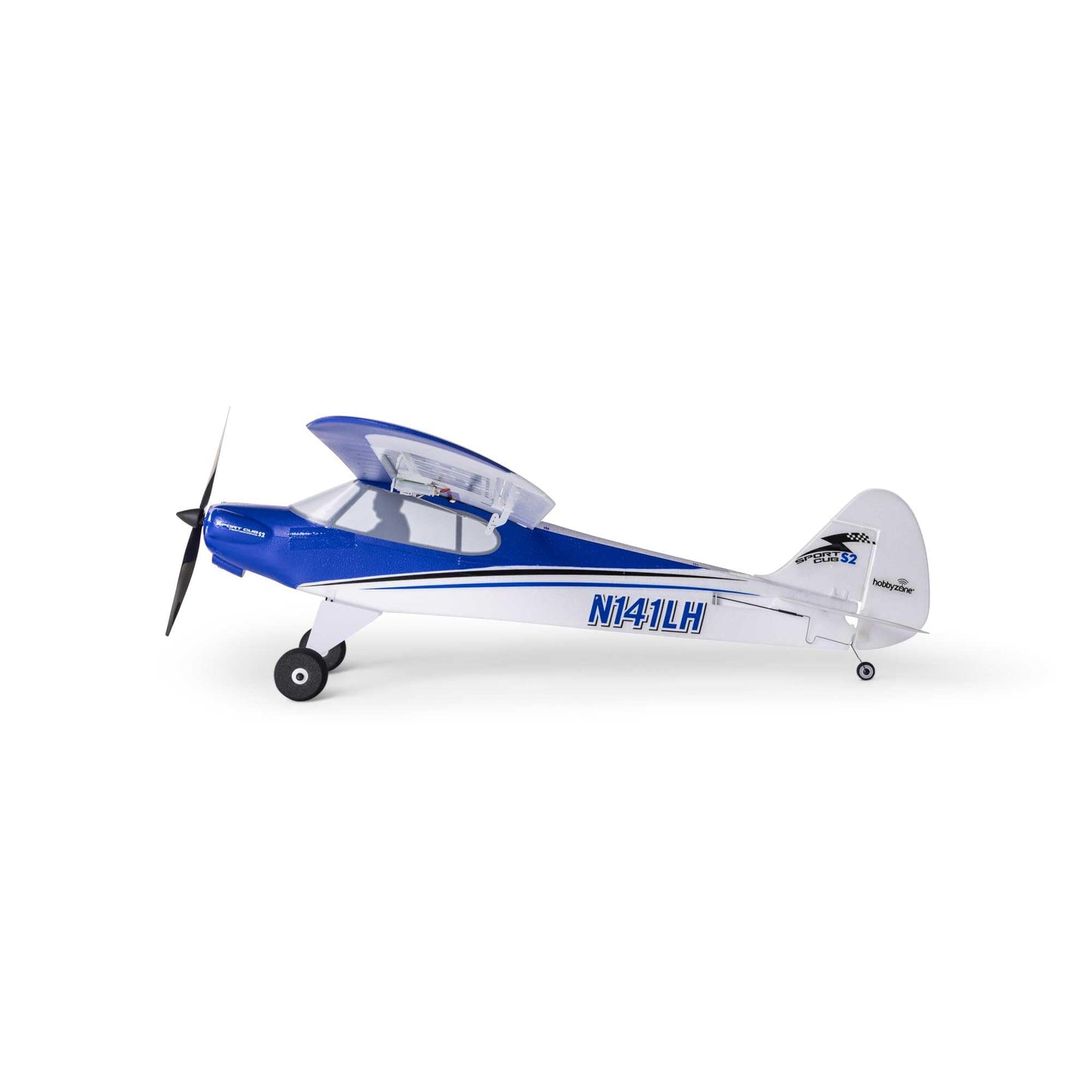 HobbyZone RC Airplane Sport Cub S 2 615mm RTF Everything Needed to Fly is Included/Safe Technology HBZ444000,White/Blue