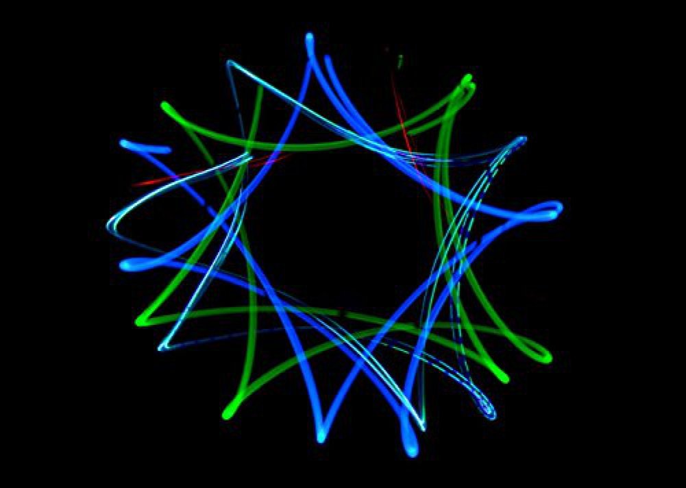 GloFX Exclusive Trans Morph 6-Led Orbit - Lights Spinning Lightshow Orbital Toy Rave Light