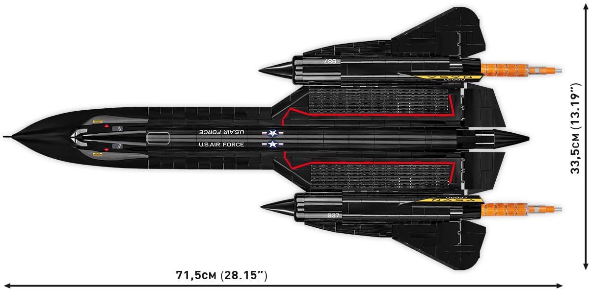 COBI Armed Forces Lockheed® SR-71® Blackbird® Executive Edition Building Set, 1424 Pieces