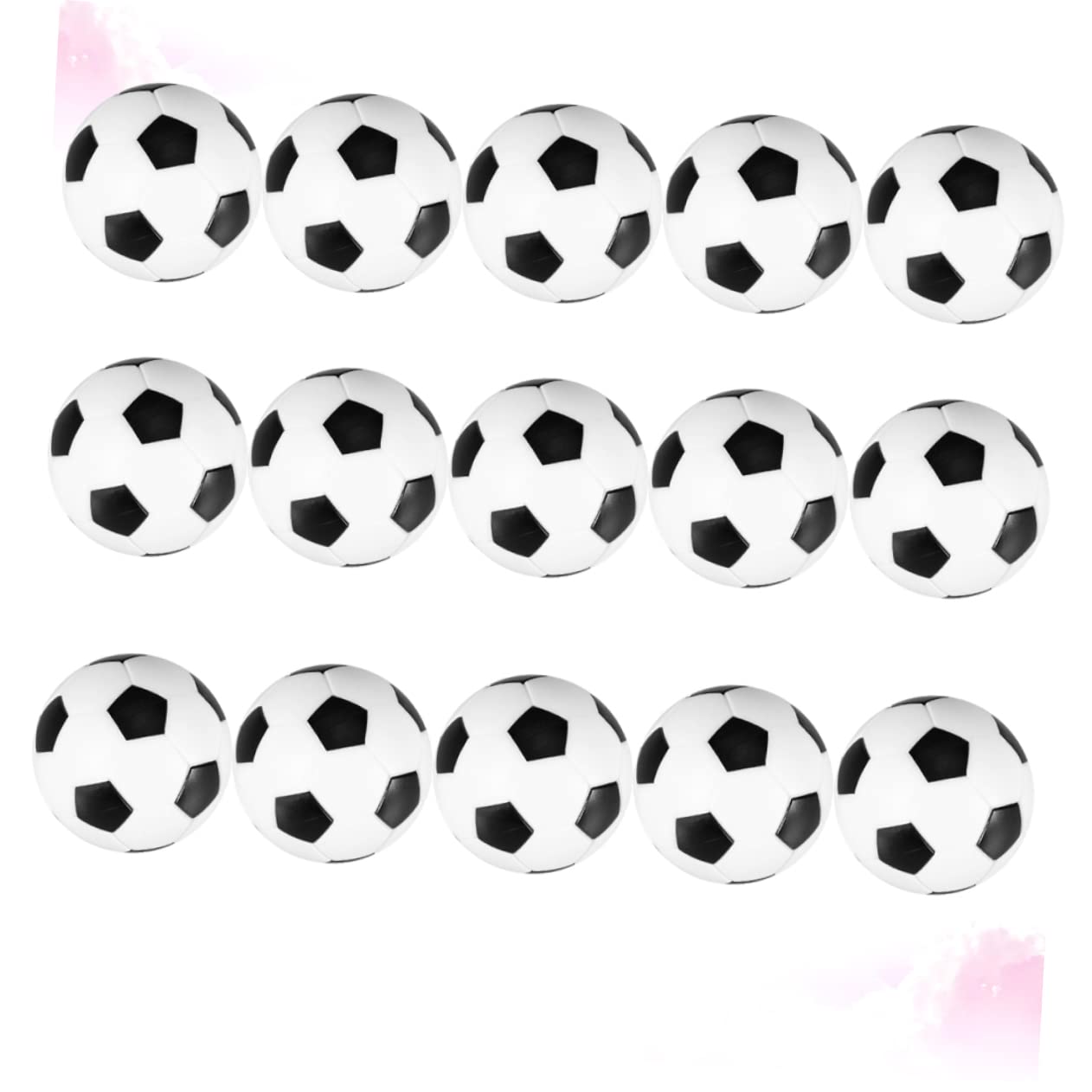 Gogogmee 15pcs Table Soccer Footballs Replacement Balls Mini Foosball Balls for Boys and Girls