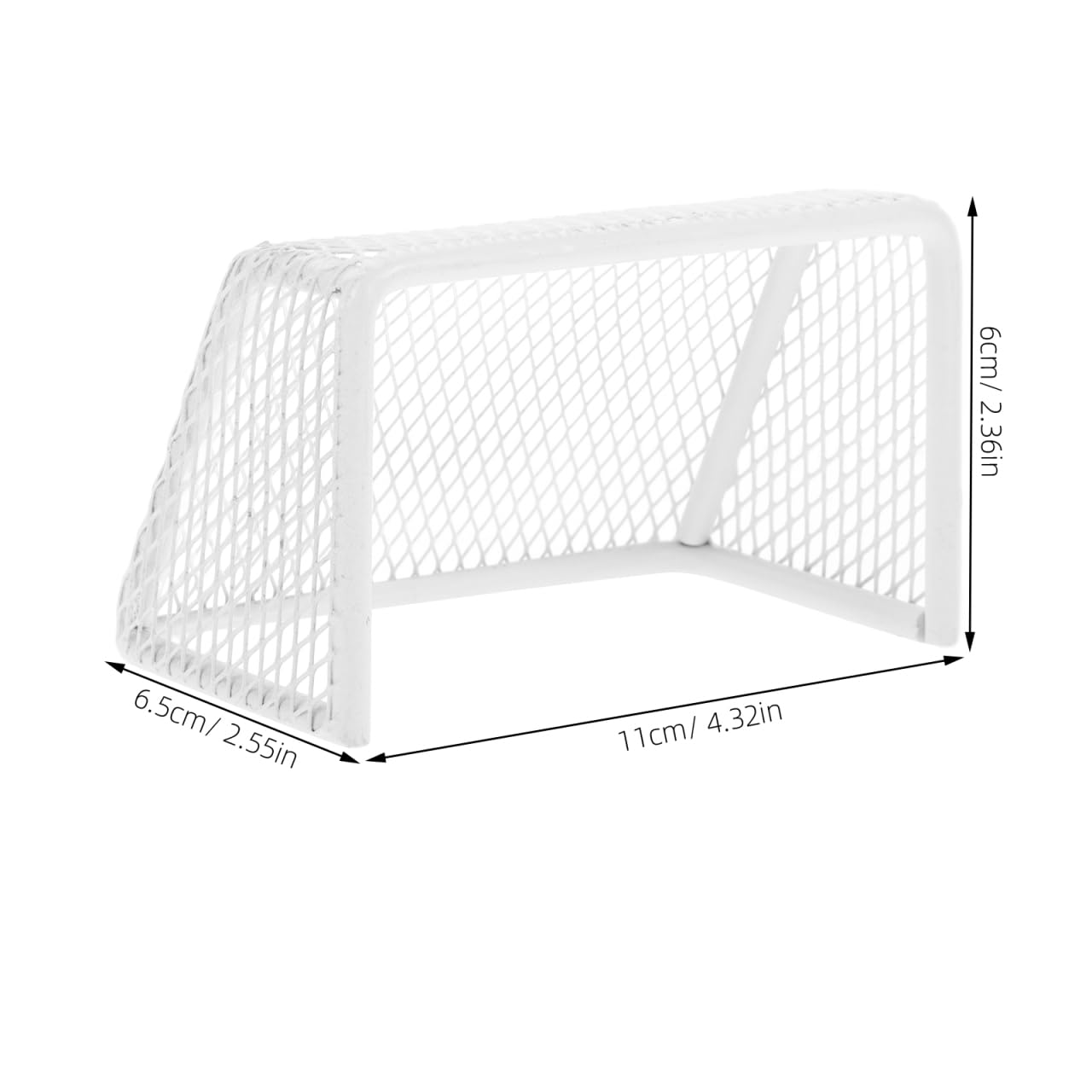 TOYANDONA Miniature Soccer Goal for Dollhouse Convenient Portable Sports Equipment Motor Skills Realistic Design for Indoor Play and Fish Tank Games