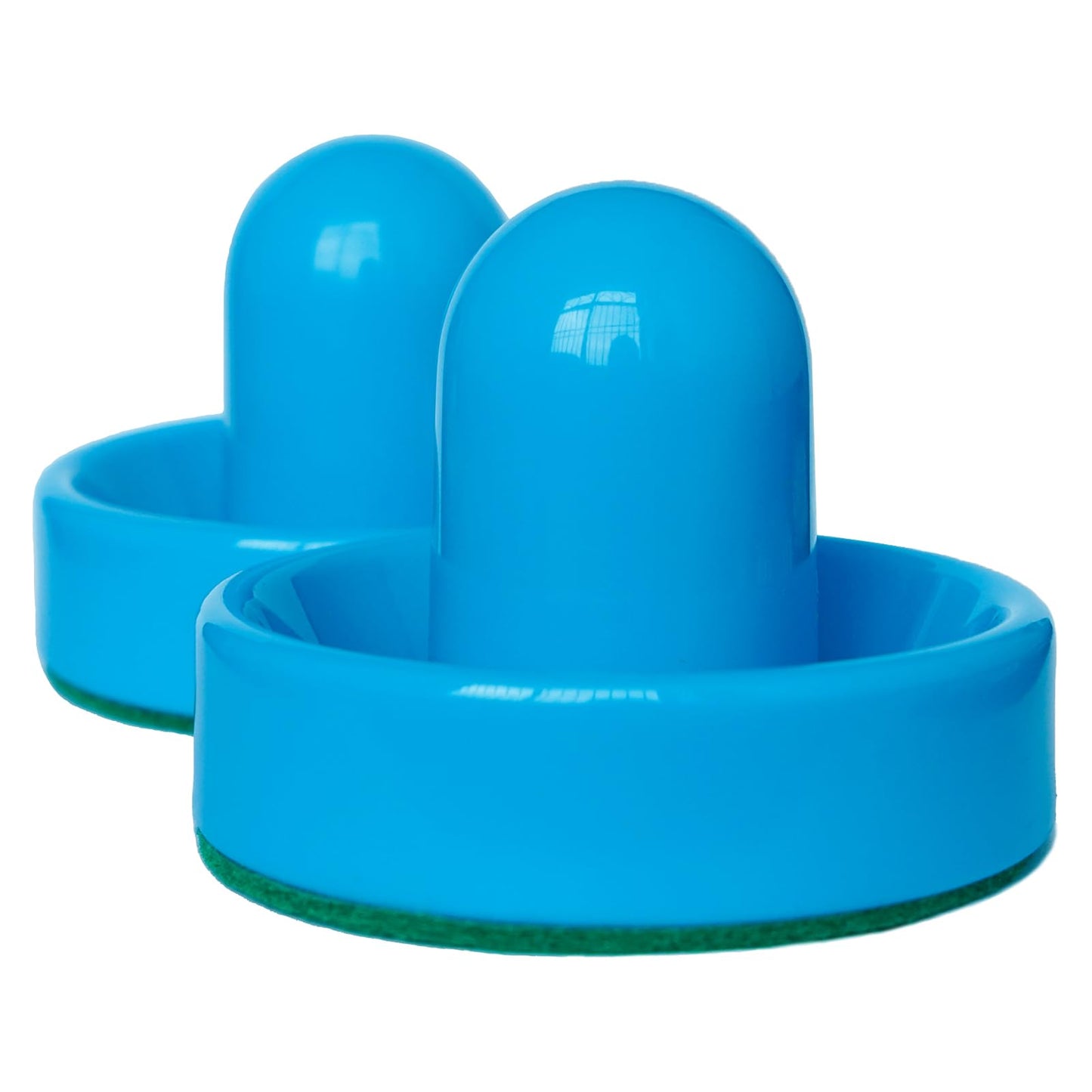 New Air Hockey Pucks and Paddles - Rechargeable Floating Air Hockey Pucks for Any Flat Surface, Include a Charging Cable and Electronic Rechargeable Mini Air Hockey Pucks, 2 Air Hocky Strikers
