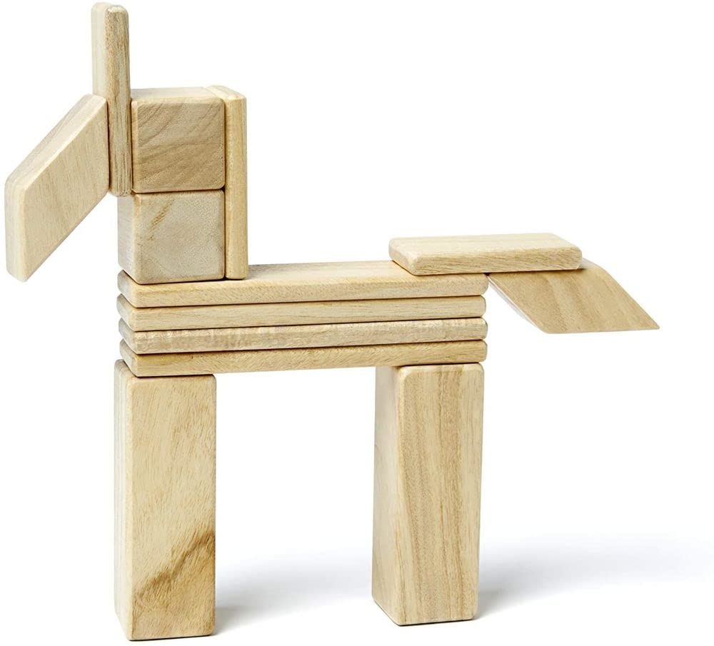 14 Piece Tegu Magnetic Wooden Block Set Natural