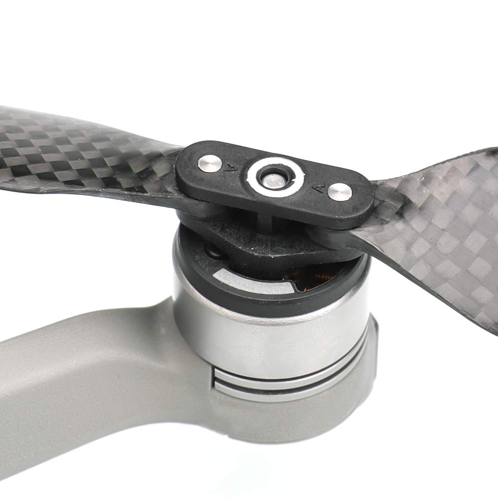 RCGEEK Compatible with Mavic Air 2 Carbon Fiber Propellers Blades Low Noise Props 7238 Quiet Propellers Replacement Accessories Drone Quick Release Foldable Wings