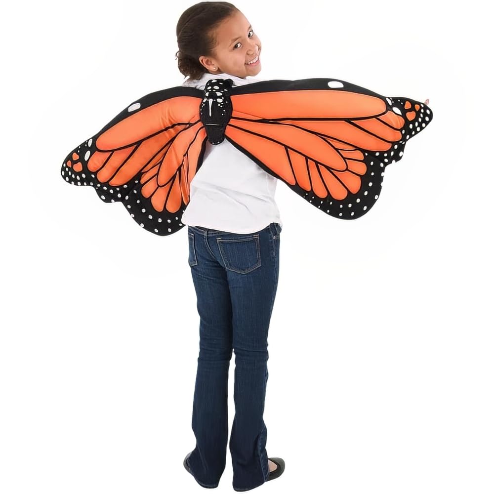 Rhode Island Novelty Kids Monarch Butterfly Plush Wings One Per Order