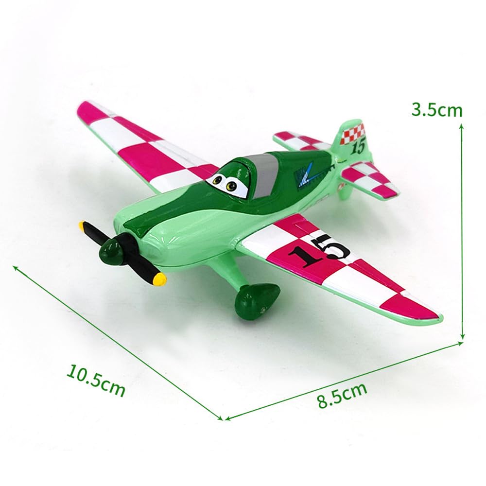 6 Pack Movie Planes Metal Diecast Airplane Toy Set (6 Pack Planes Set A)