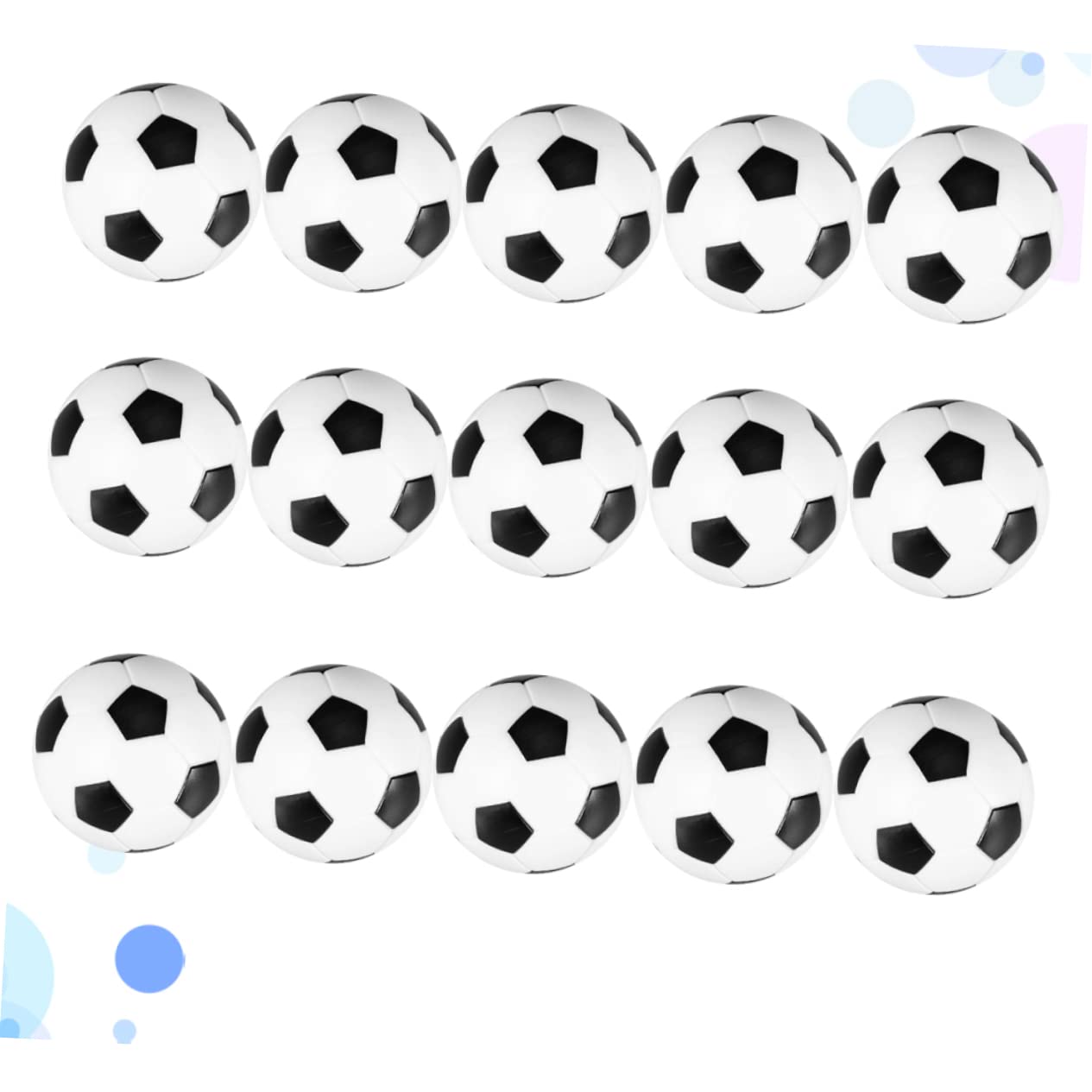 Gogogmee 15pcs Table Soccer Footballs Replacement Balls Mini Foosball Balls for Boys and Girls