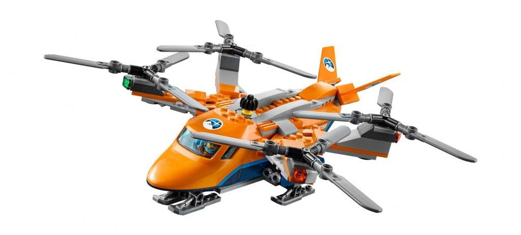 City Arctic Air Transport, Expedition Helicopter Toy, Explorer Quadrocopter, Winter Rescue Adventure Set