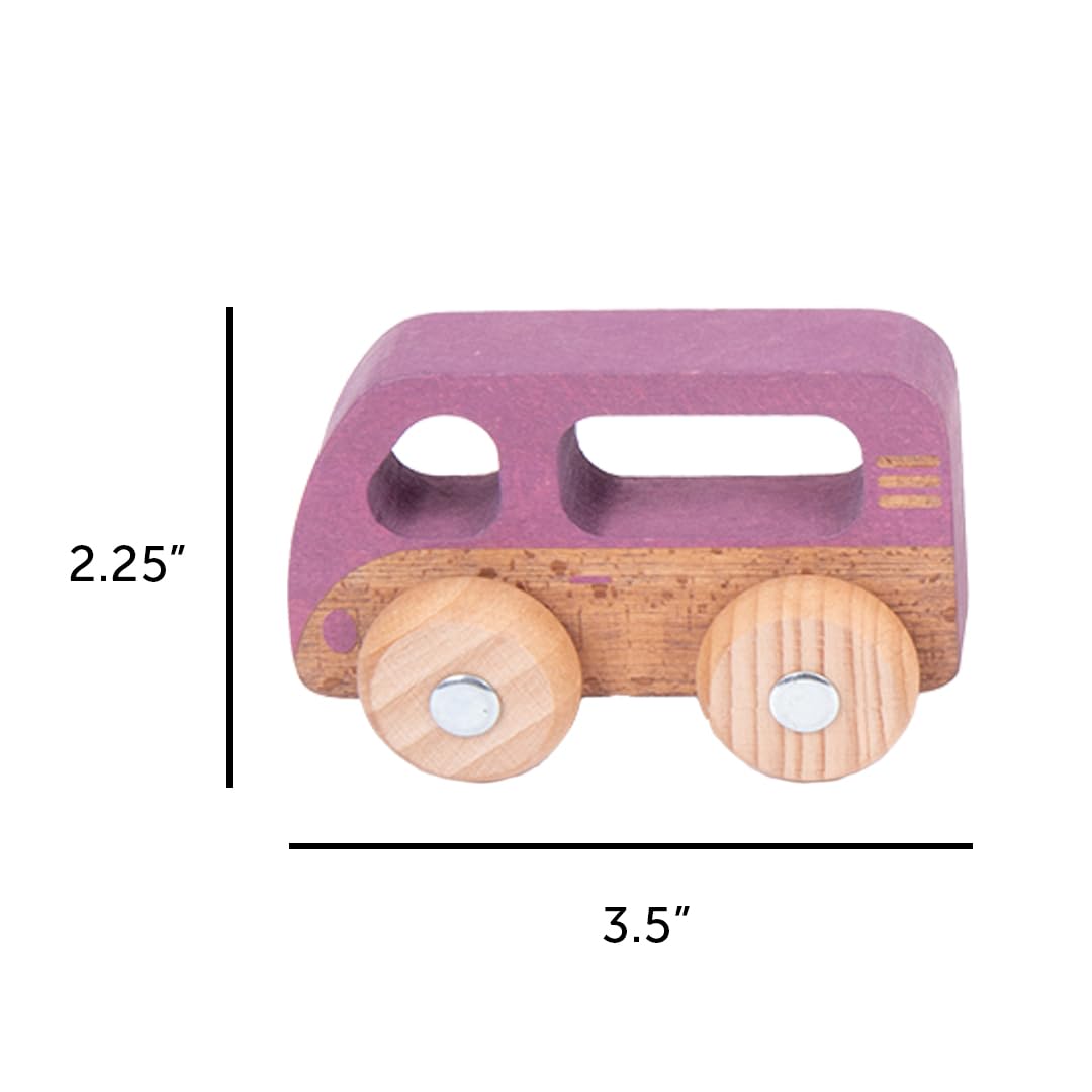 TickiT Rainbow Wooden Vehicles - Set of 12 - Small, Chunky Cars - for Ages 12m+ - Develop Fine-Motor Skills - Loose-Parts Toys for Toddlers