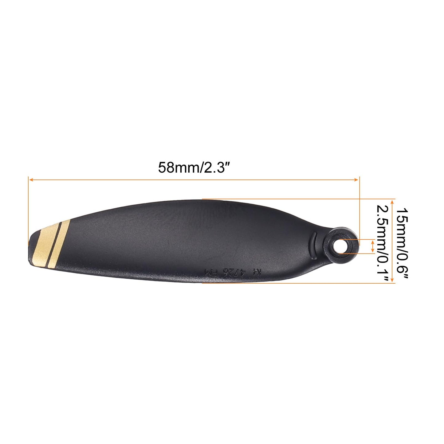 MECCANIXITY Mini 2 Drone Propellers Drone Blades Propellers Black Golden with Screwdriver/Screw, Quick-Release, Low-Noise Propeller for DJI Mini 2 Drone, Quadcopter, Pack of 24