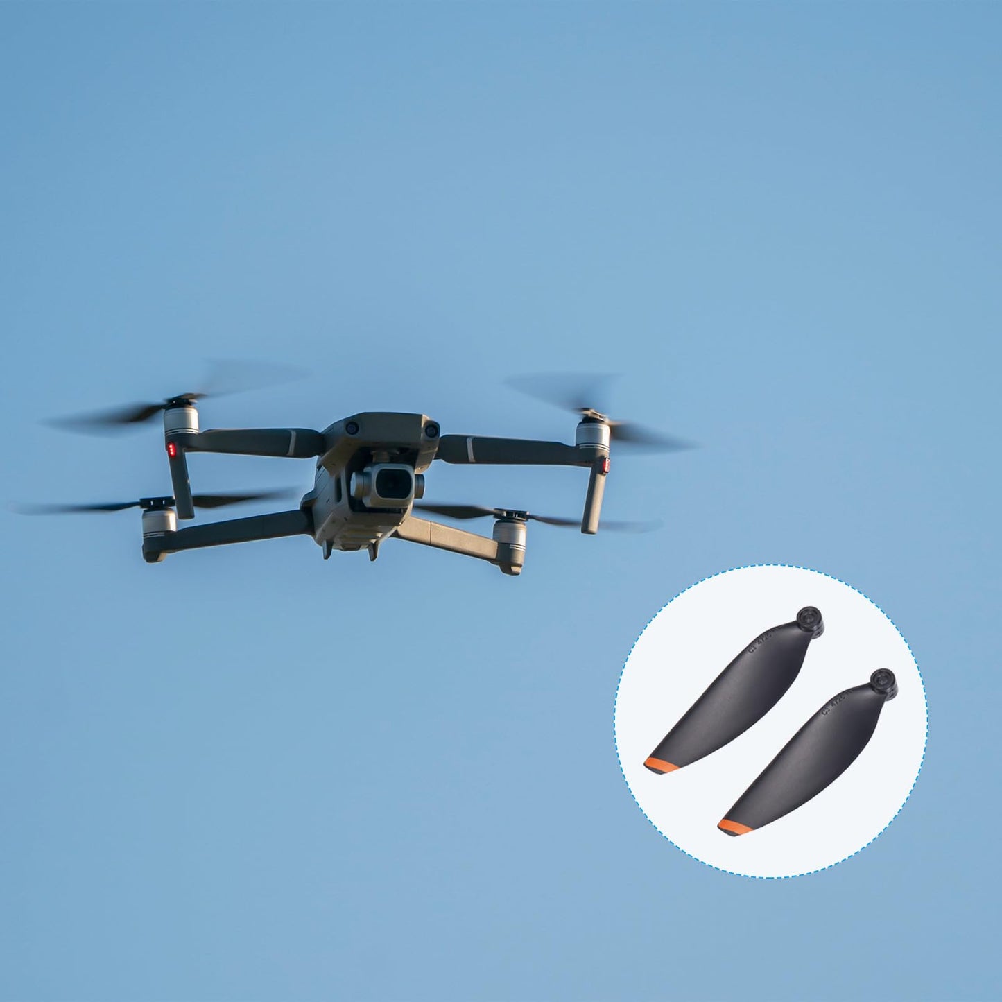 MECCANIXITY Mini 2 Drone Propellers Drone Blades Propellers Black Golden with Screwdriver/Screw, Quick-Release, Low-Noise Propeller for DJI Mini 2 Drone, Quadcopter, Pack of 24