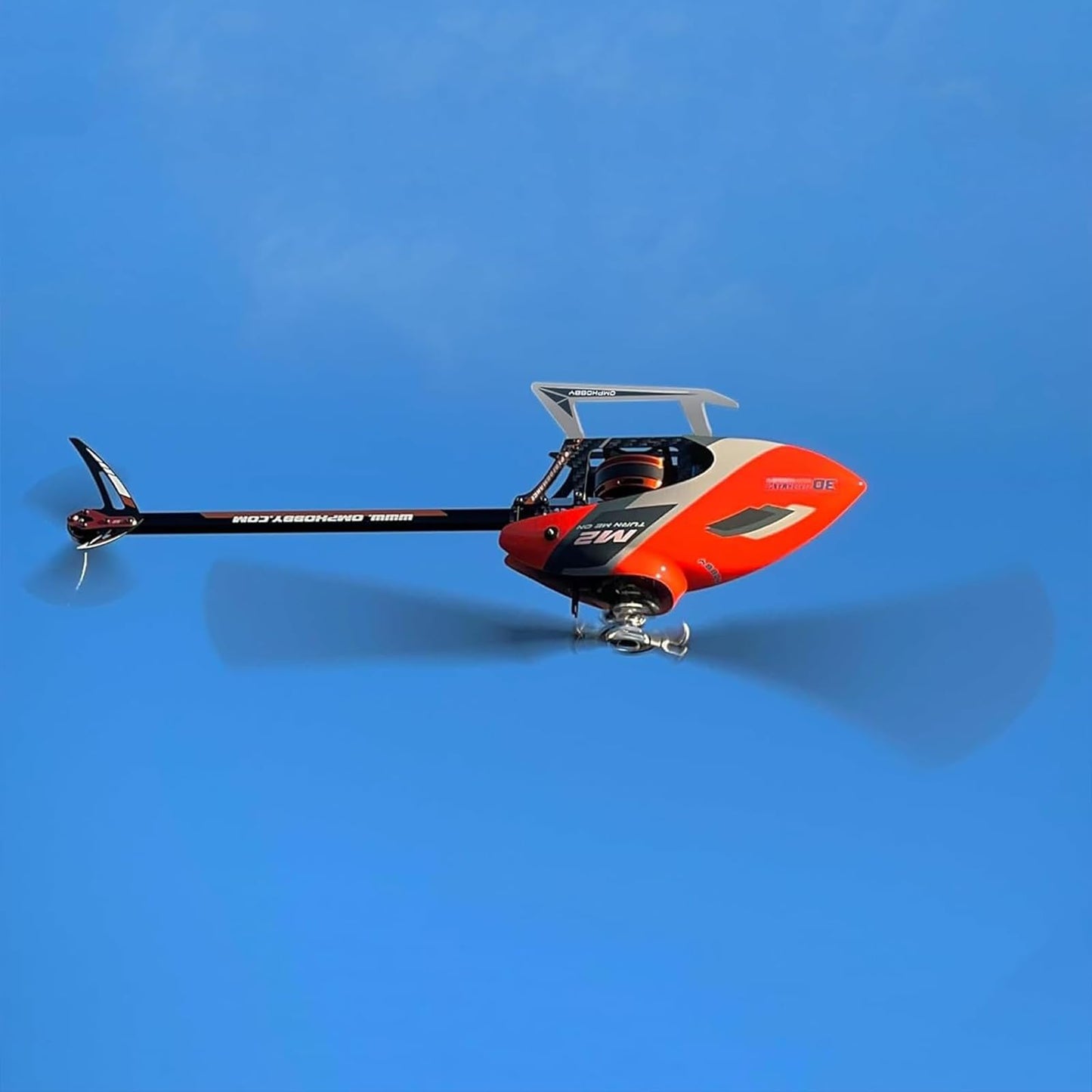 OMPHOBBY M2 EVO MK2 RC Helicopter for Adults - 6CH 3D Aerobatic RC Helicopters Outdoor with Dual Brushless Direct-Drive Motors, Outdoor Mini RC Aircraft for Advanced Pilots（PNP Version, Yellow