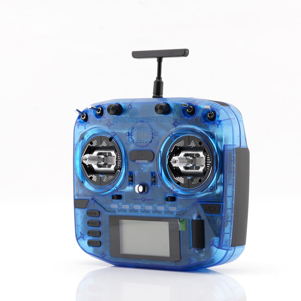 RadioMaster Boxer Crush EdgeTX 2.4G 16CH Remote Controller ELRS with AG01 Hall Gimbals (Glacier Blue)