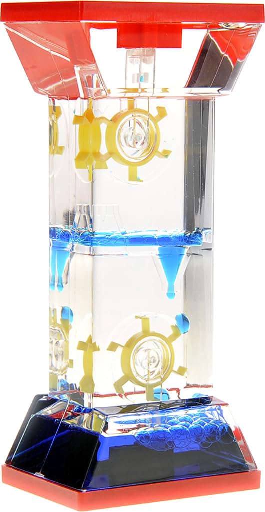 PowerTRC Liquid Motion Bubbler Sensory Fidget Toy for Desk Tops | Calming and Relaxing ADHD, Anxiety, and Autism Toy for Kids and Adults | Handheld Water Game