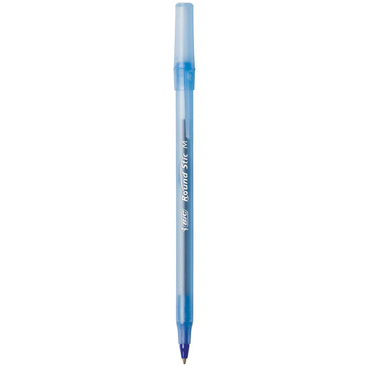 BIC PENS Bulk Pack of 240 Ink Pens, Round Stic Xtra Life Ballpoint, Medium point 1.0 mm, 120 Black & 120 Blue Combo Pack in Bulk