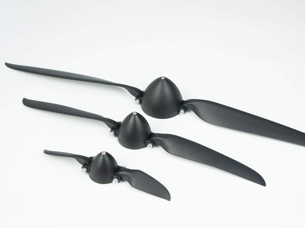 RC Folding Propeller 6" 7" 8" 9" 10" 11" 12" 13.5" 14" 15.5" 16.5" w/Different Spinner Size and Motor Shaft Diameter φ3.0 φ3.17 φ4.0 φ5.0 with Plastic Spiner Cap for RC Airplane (8×4.5, Shaft φ3.17)