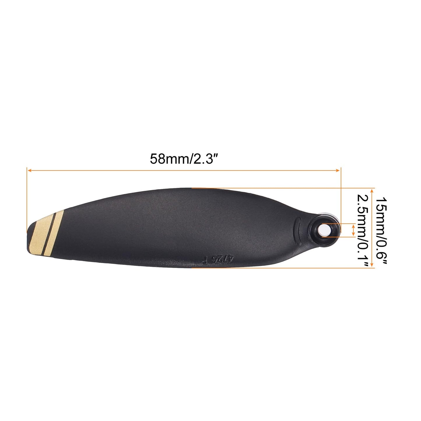 MECCANIXITY Mini 1 Drone Propellers Drone Blades Propellers Black Golden with Screwdriver/Screw, Quick-Release, Low-Noise Propeller for DJI Mini 1 Drone, Quadcopter, Pack of 24