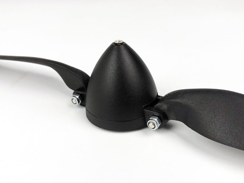 RC Folding Propeller 6" 7" 8" 9" 10" 11" 12" 13.5" 14" 15.5" 16.5" w/Different Spinner Size and Motor Shaft Diameter φ3.0 φ3.17 φ4.0 φ5.0 with Plastic Spiner Cap for RC Airplane (8×4.5, Shaft φ3.17)