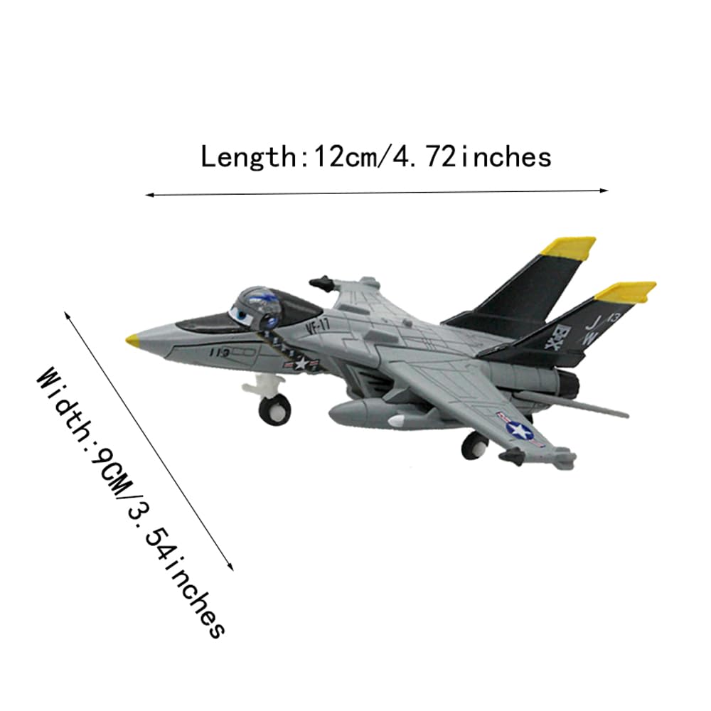 5 Pack Movie Planes Metal Diecast Airplane Toy Set, Including No. 7 Dusty, No. 5 Chupacabra, No.00 Zed, No. 13 Ripslinger and Bravo 113 (5 Pack Planes Set E)