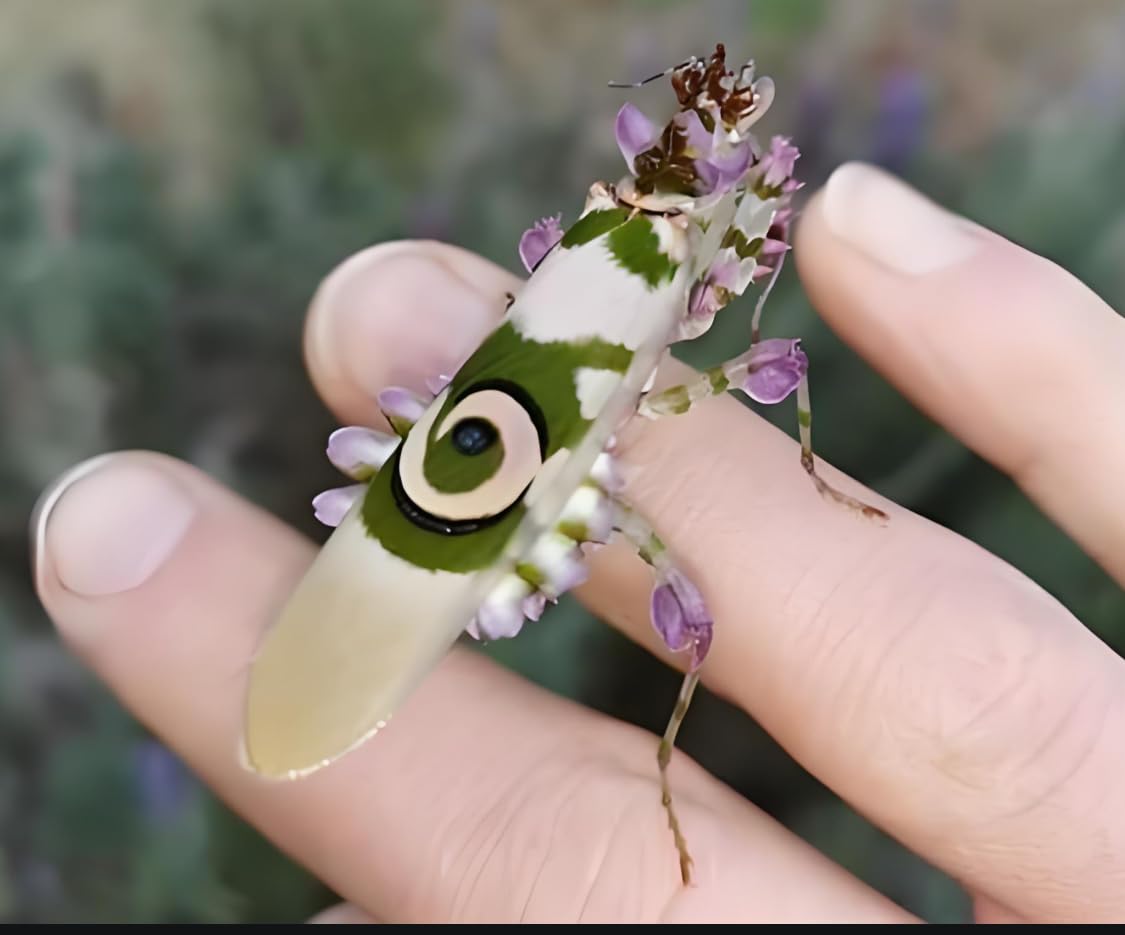 Giant Devil's Flower Mantis Eggs (1 Eggshell) – Equipped with a Transparent Window Pocket to Observe The Hatching Process, Each Ootheca can Produce up to 50 Baby mantises