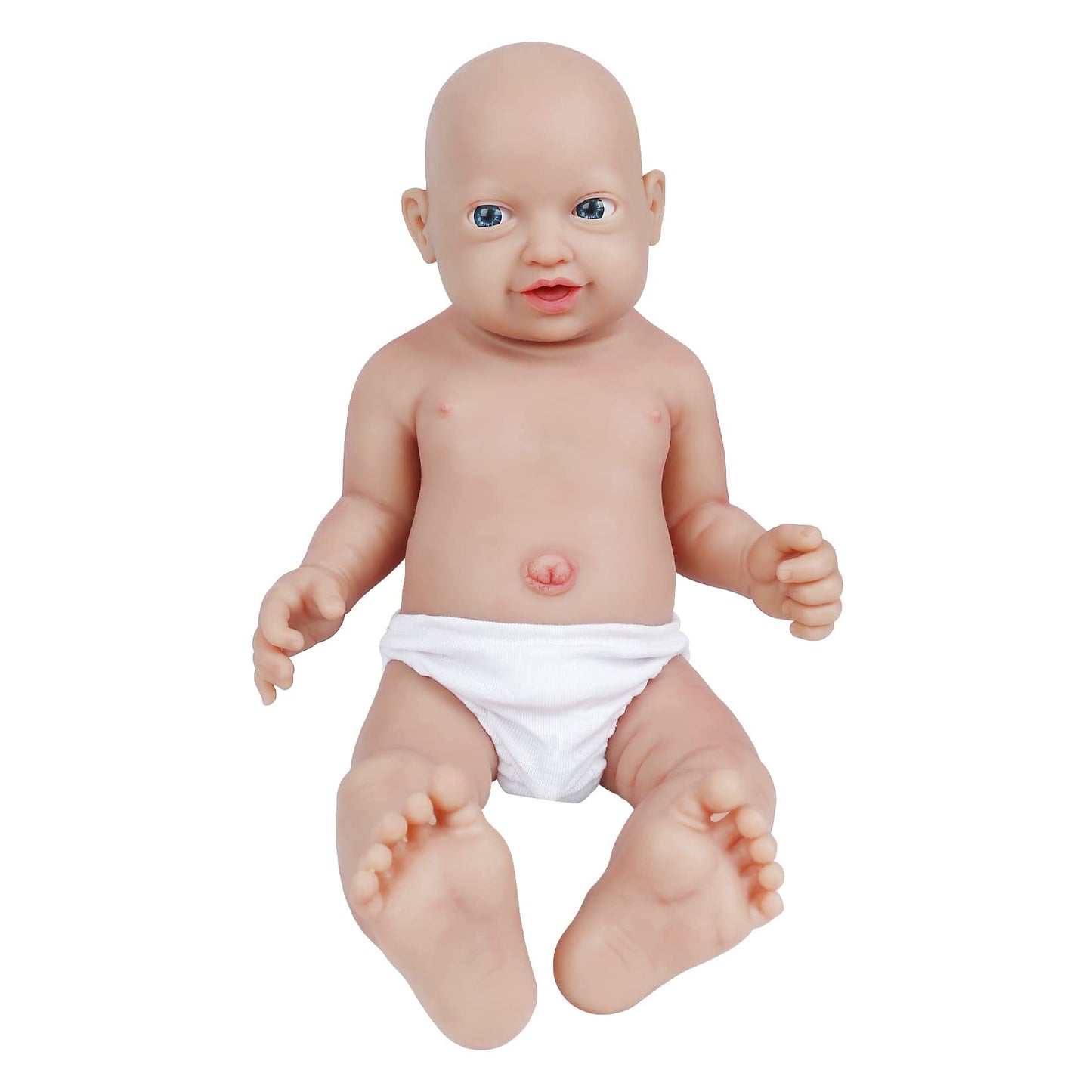 Vollence 14 inch Silicone Baby Dolls Girl Weighted 4 lb,[NOT Vinyl],Silicone Full Body Reborn Lifelike Real Life Realistic Newborn Soft Babies with Feeding Accessories & Gift Box for Kids Age 3+