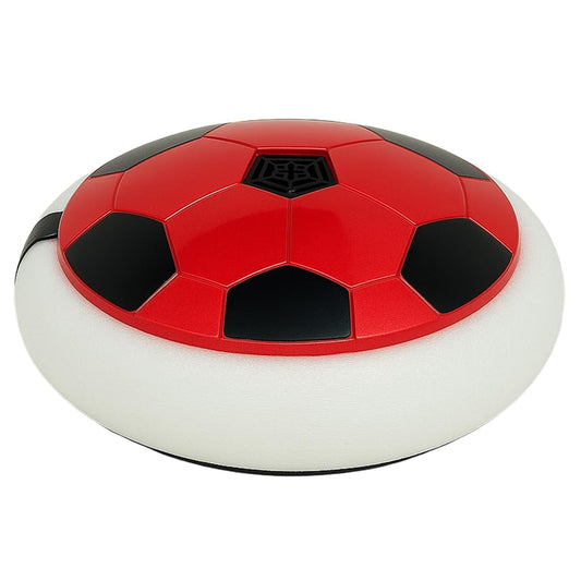LIVEVIE Hover Soccer Ball for Kids – Rechargeable Air Floating Soccer Disk with Soft Foam Bumper – Type-C Charging – Indoor Soccer Toy & Gift for Boys & Girls Age 3-12 (Red)