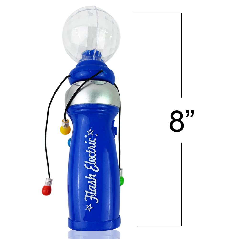 ArtCreativity Light Up Galaxy Spinner Wand, 8 Inch Spinning Light Up Toy for Kids with LED Effects, Batteries Included, Fun Gift for Boys & Girls, Birthday Party Favor, Carnival Prize, Blue
