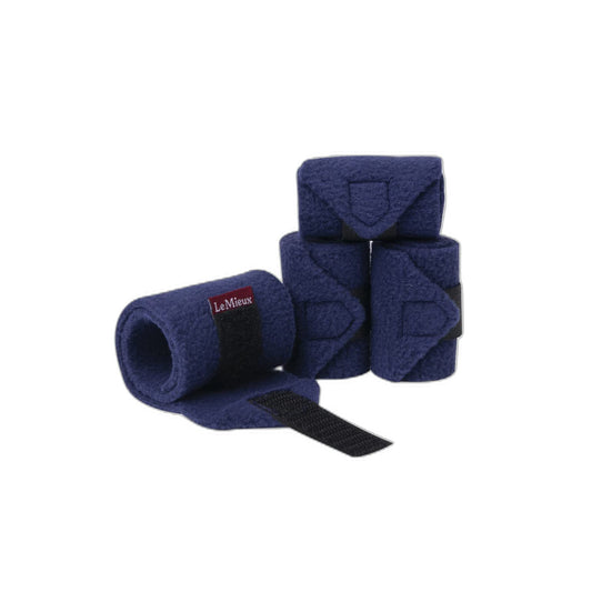 LeMieux Toy Pony Bandages for Toy Pony - Fleece - Simple Fastening - Suitable for Ages 3 Years + - Ink Blue
