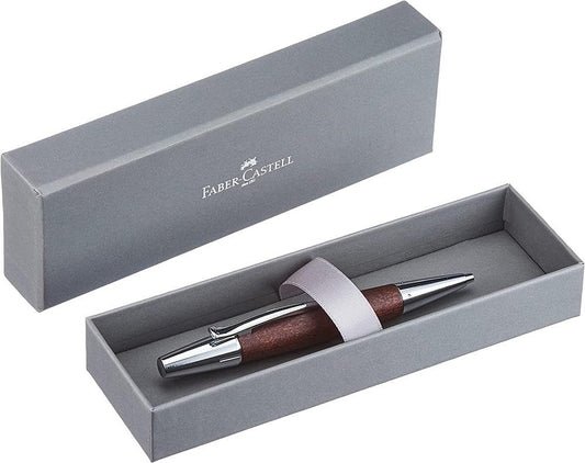 Faber-Castell e-motion Ballpoint Pen - Pearwood Dark Brown