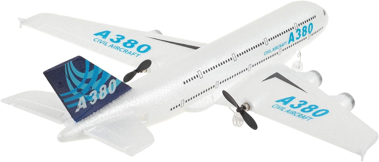 LBKR Tech RC Plane,Airbus A380 Remote Control Airplane Ready to Fly, 2 Channels RC Airplane,Remote Control Plane for Kids Boys Children Adults Beginners