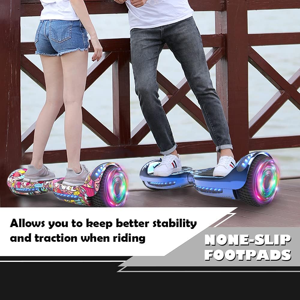 HOVERSTAR hoverboard Certified HS2.01 Bluetooth Flash Wheel with LED Light Self Balancing Wheel Electric Scooter