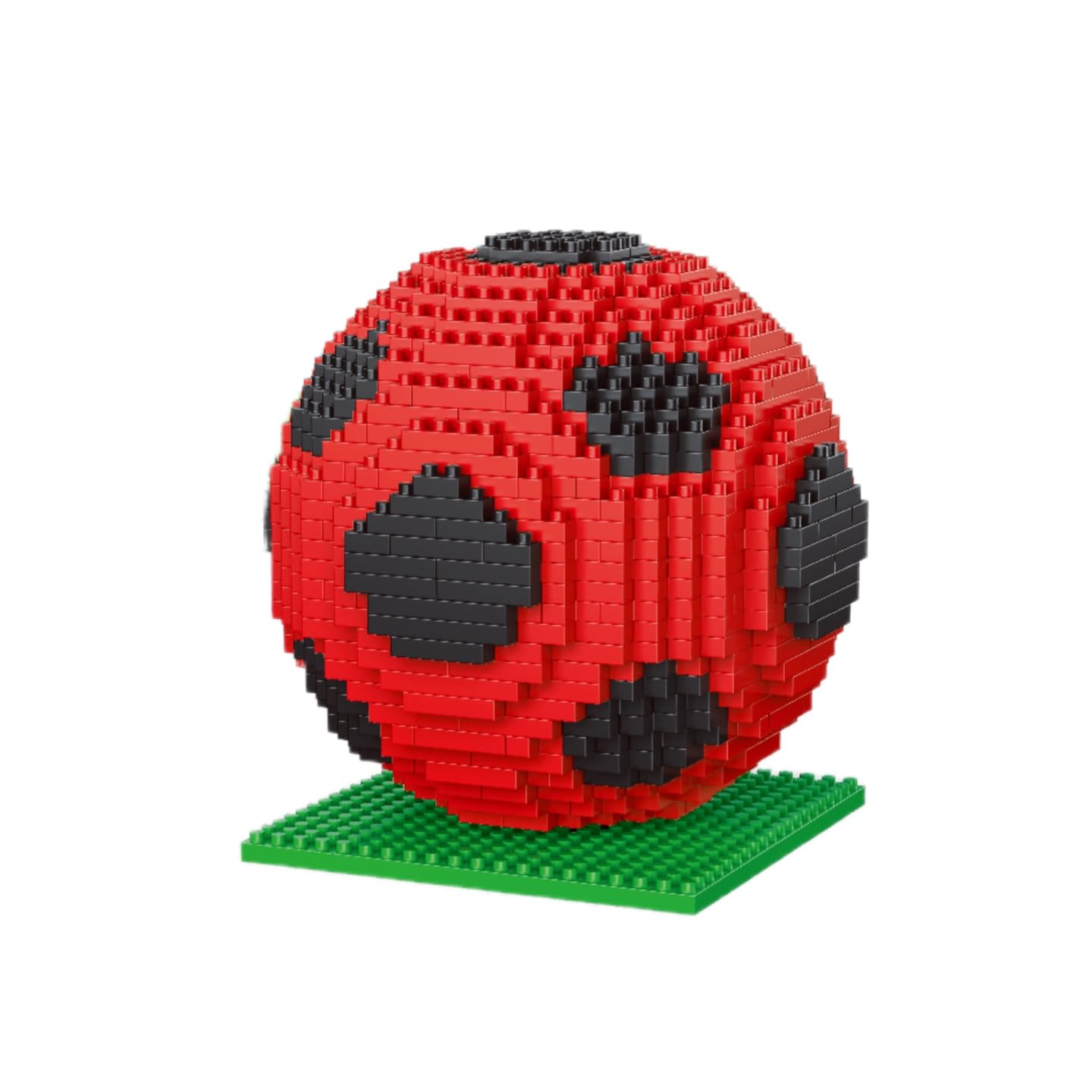 alltogetho Red Soccer Ball Building Blocks Kit – 900+ Micro Mini Bricks for Desk Decor, Classroom Learning & Collector Display, The Toys for Sports Enthusiasts