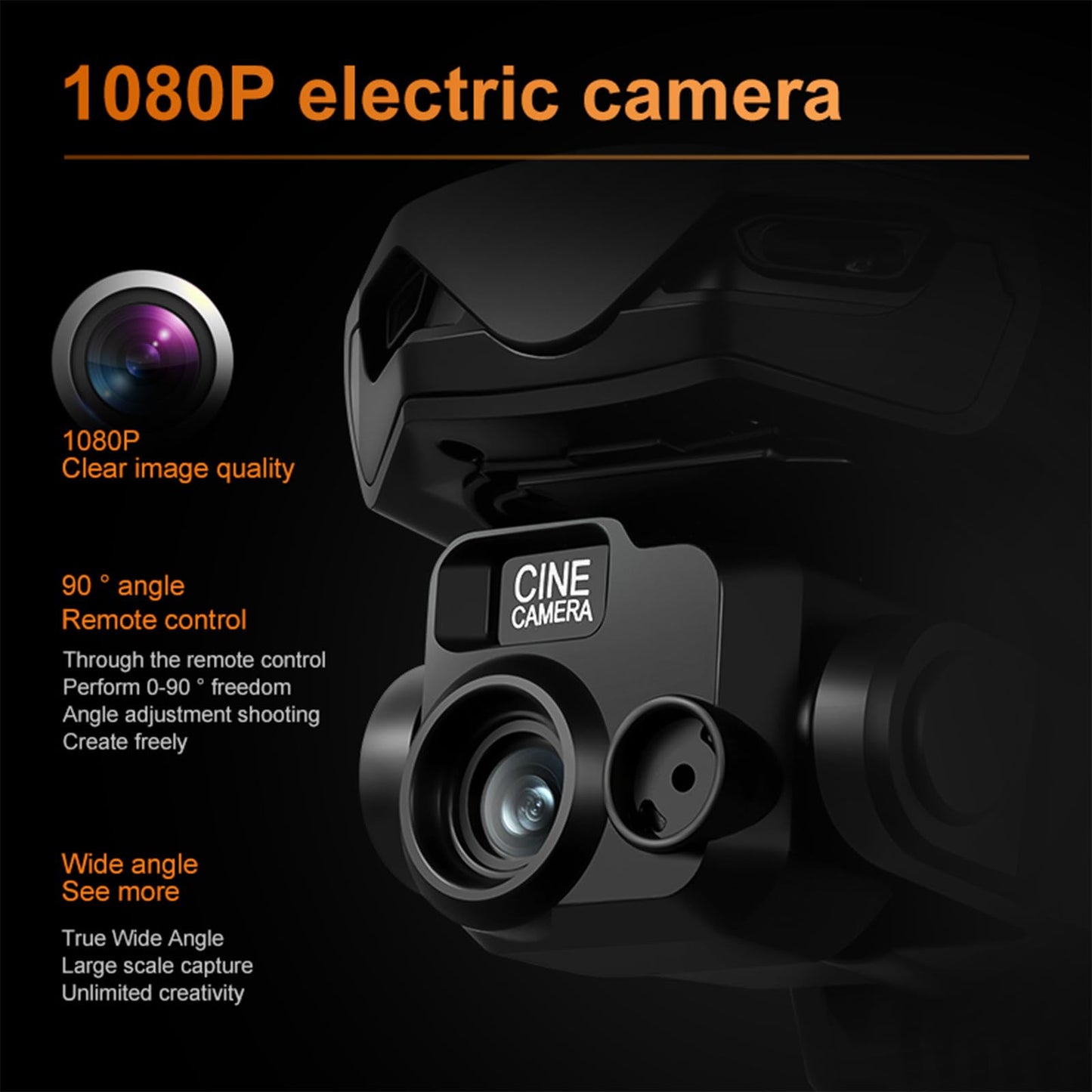 QQCHGOL GPS Drone with 2 Wide-Angle Camera 4K for Adult Beginner,5" Screen Control,360° Obstacle Laser Avoidance,45 Min Flight , FPV Drone with 2-Axis Gimbal,Auto Return,Follow Me, Circle Fly,BL Motor,2 Batteries