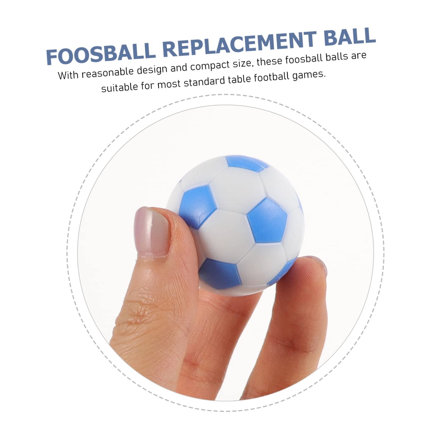 HOOTNEE 8pcs Pattern Foosball Balls Tabletop Soccer Balls Desktop Soccer Game Accessories