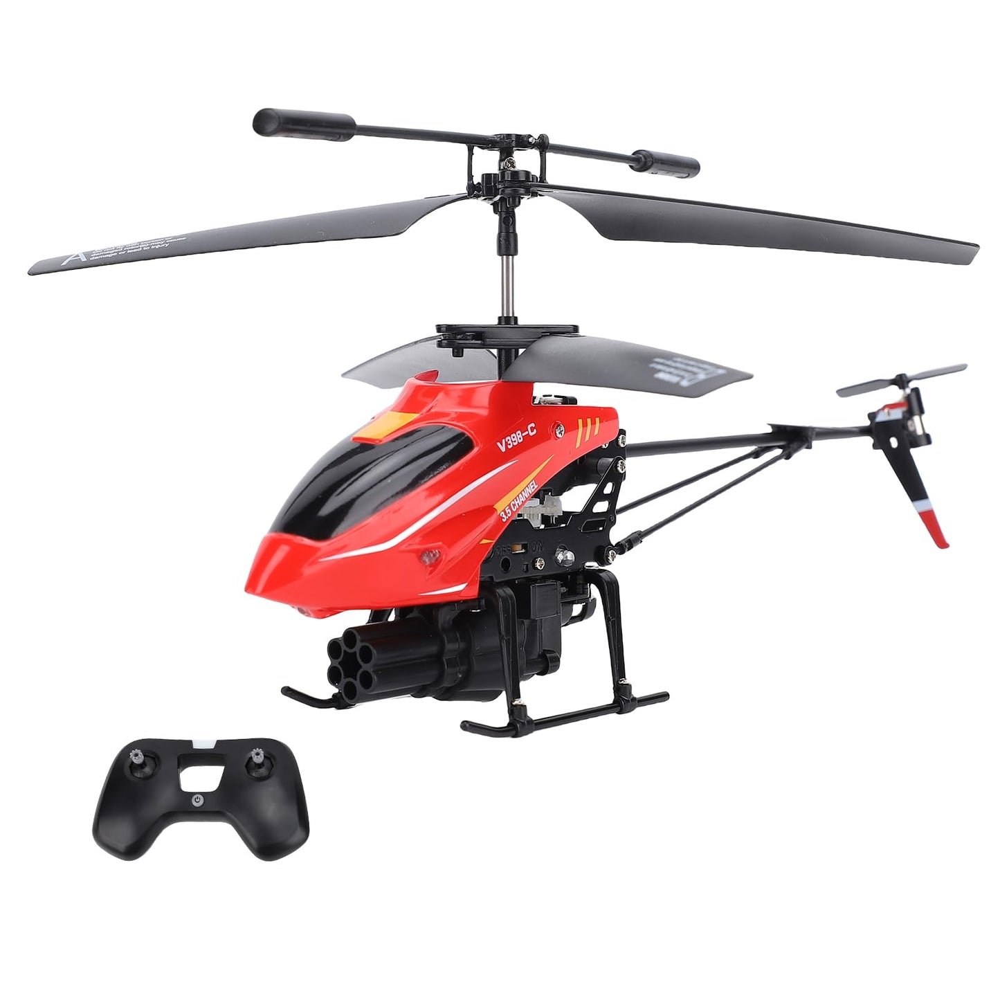 GoolRC Remote Control Helicopter, WLtoys V398-C 3.5 Channel RC Helicopter with 6-Axis Gyroscope, Altitude Hold, LED Light, Simulate Firing, 2.4GHz Flying Toys for Beginners
