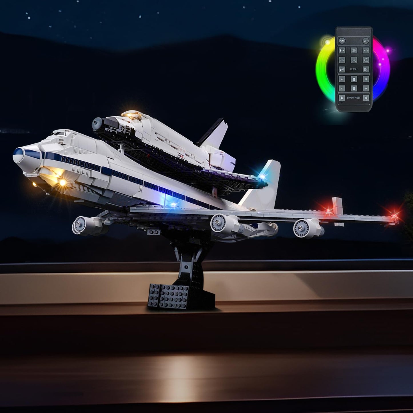 Brickshining LED Lighting Compatible with Lego Shuttle Carrier Aircraft 10360，Light Kit Compatible with Lego 10360, NOT Included The Model Set - JUST Lights