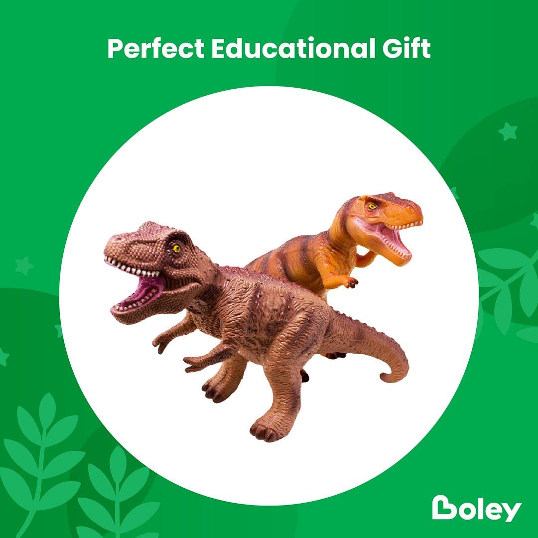 Boley Jumbo Dinosaur Toys for Kids 3-5 & 5-7 Playsets Realistic Toy for Toddlers Children Boys and Girls - Ideal for Party Favors and Birthday