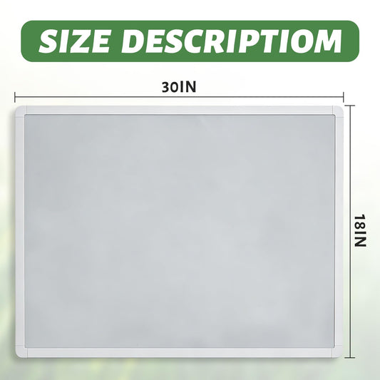 UNCLE BOARD 30 inch x 18 inch Magnetic Whiteboard for Wall – Nano Capsule Surface, Smooth Writing & Easy Erasing, Aluminum Frame, Hanging for Office School Home. Planning Drawing Memo Teaching.